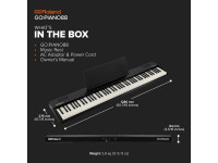 <b>Roland GO PIANO 88 PX PORTABLE GO-88PX Piano Iniciação Musical 88 Teclas</b> <b>Roland GO PIANO 88 PX PORTABLE GO-88PX Piano Iniciação Musical 88 Teclas</b>